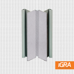 Conector 90º P/Zoclo De Pvc Aluminio Cepillado 150Mm Rehau
