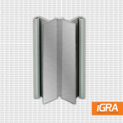 Conector 90º P/Zoclo De Pvc Aluminio Cepillado 100Mm Rehau