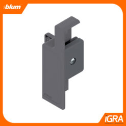 Blum Fijacion Frontal Izquierda P/Metabox Cajon Interior M Gris Polvo