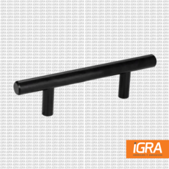 Jaladera Cp-164Mb Barra Acero Inox (Hueca) 12Mm X 15Cm Negro Mate