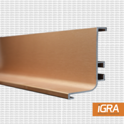 Hafele Perfil Aluminio Gola Empotrado J Dorado 4000Mm