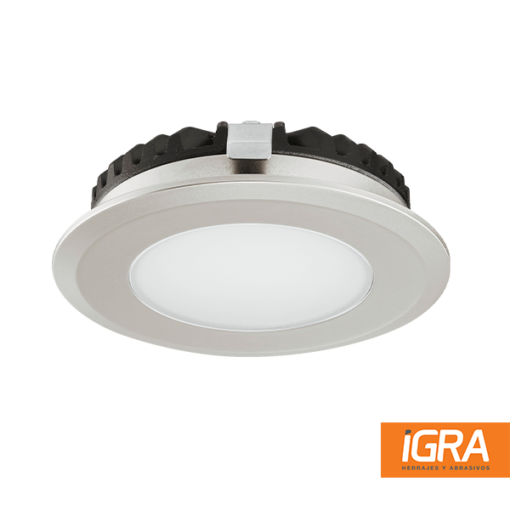 Hafele Spot 2039 Niquel Mate Plateado 3000K Blanco Calido 2.5 W