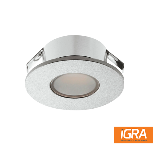 Hafele Spot 2022 Anodizado Plateado 5000K Blanco Frio 1.5 W