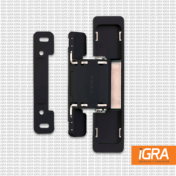 Bisagra Invisible P/Montaje Superficial Negra 125º 50 Kilos Suga