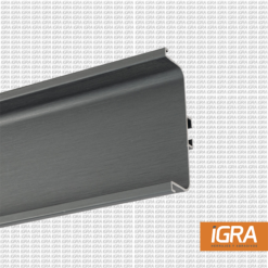 Hafele Perfil Aluminio Gola Empotrado C Gris Cepillado 4000Mm