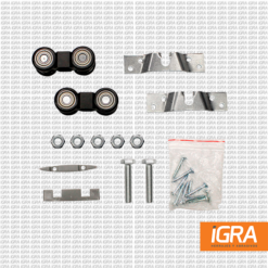 Sistema Corredizo P/Puertas Colgante Dn-80 50-80 Kgs Sin Freno