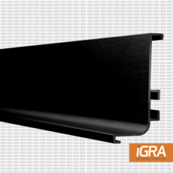 Hafele Perfil Aluminio Gola Empottrado J Negro Cepillado 4000Mm