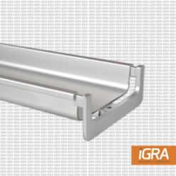 Alternative view of Hafele Juego De Terminaciones (Izq Y Der) P/Perfil Aluminio Gola C Plata