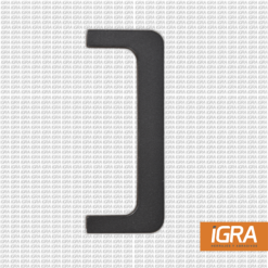 Hafele Juego De Terminaciones (Izq Y Der) P/Perfil Aluminio Gola C Negro Cepillado