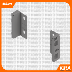 Blum Fijacion Trasera Altura M Merivobox Gris Indium Mate