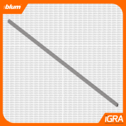 Blum Guardacuerpo Transversal P/Corte P/Frente De Cajon Interior Merivobox Gris Indium Mate
