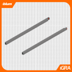 Blum Guardacuerpos Merivobox 500Mm Gris Indium Mate
