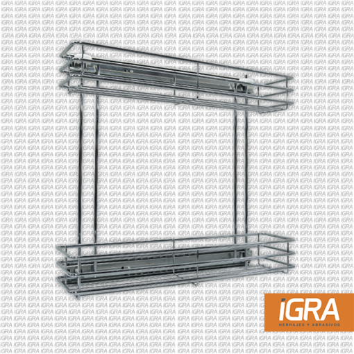 Accesorio Botellero Cromado 110Mm X 435Mm X 420Mm 2 Niveles
