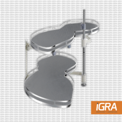 Accesorio Cajonera Para Esquina Izquierda (Peanut) Gris